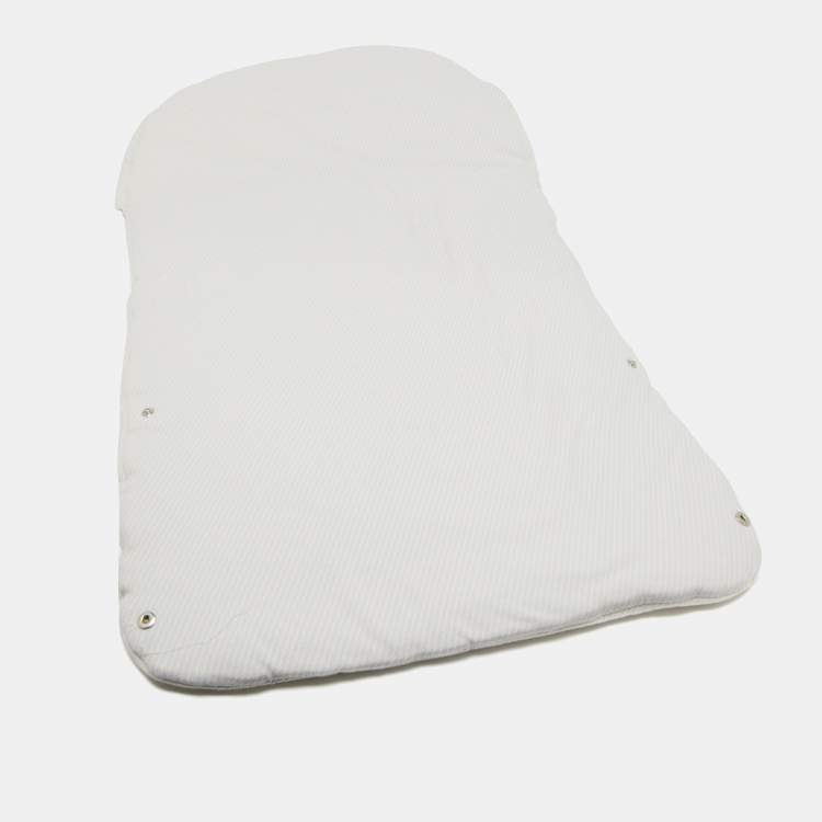 Pre Owned Fendi Kids Cream/White FF Logo Cotton Baby Sleeping Bag