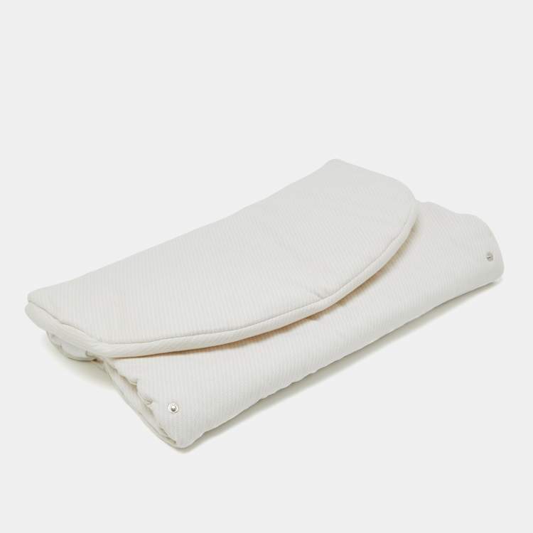 Pre Owned Fendi Kids Cream/White FF Logo Cotton Baby Sleeping Bag