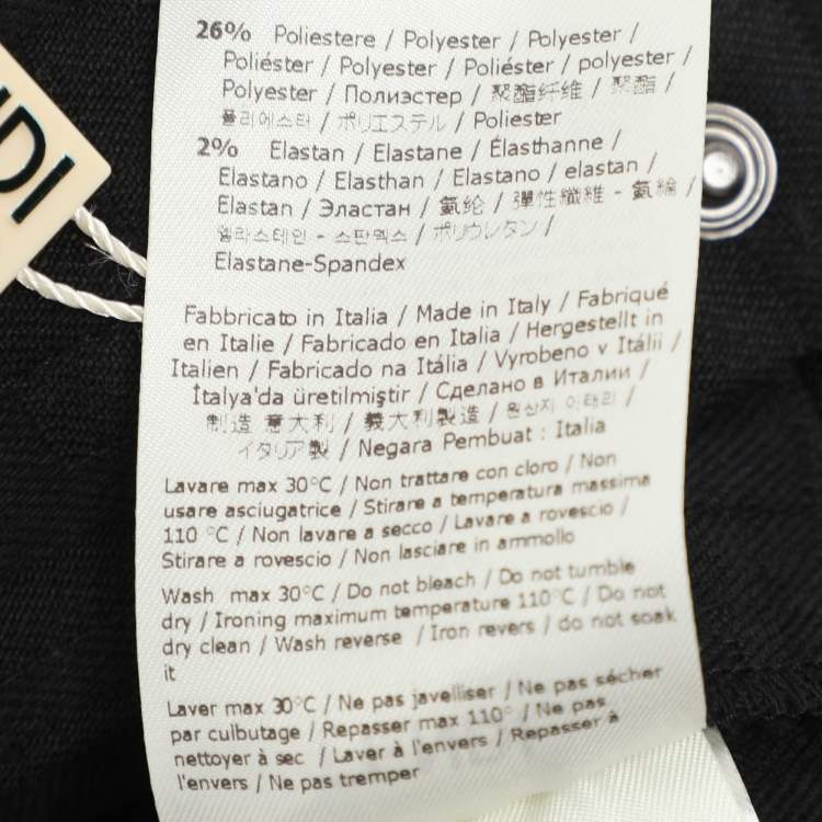 Pre Owned Fendi Black FF Motif Cotton Long Sleeved Jacket 6Yrs