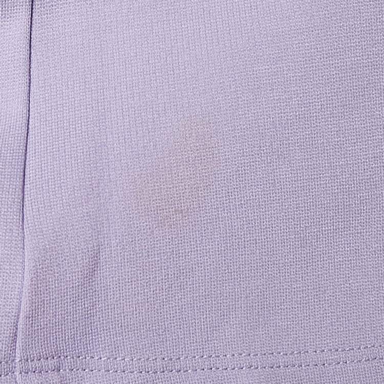 Pre Owned Fendi Purple Cotton Knit Ruffle Detail Dress 18 M