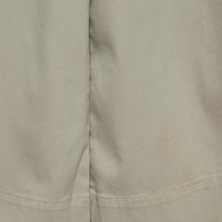 Pre Owned Fendi Kids Beige Gabardine Wide Leg Trousers 6 Yrs