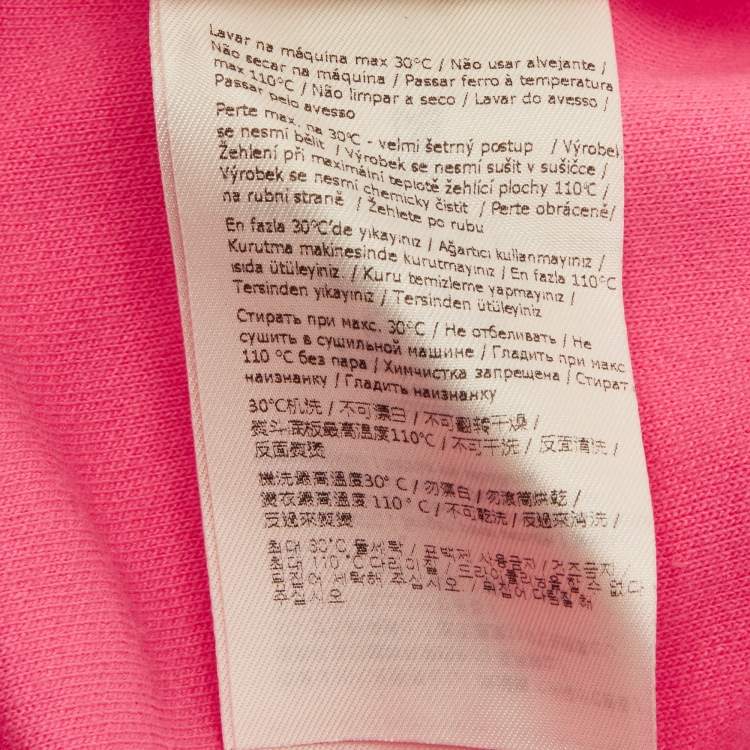 Pre Owned Fendi Kids Pink Nicki Minaj Print Jersey Hoodie 10 Yrs
