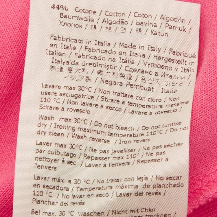 Pre Owned Fendi Kids Pink Nicki Minaj Print Jersey Hoodie 10 Yrs