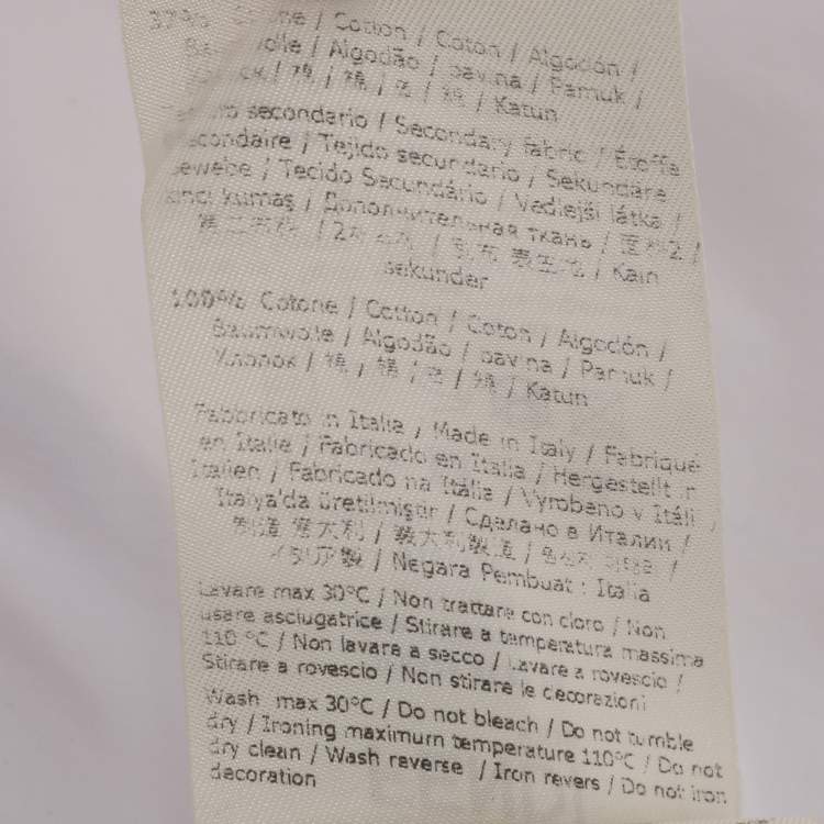 Pre Owned Fendi Kids Pink/White Jersey Logo Embroidered Dress 7 Yrs