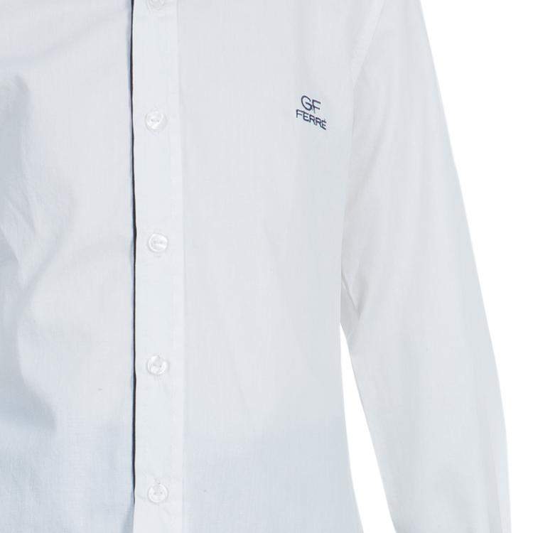 Pre Owned GF Ferre White Checked Detail Shirt 6 Yrs 