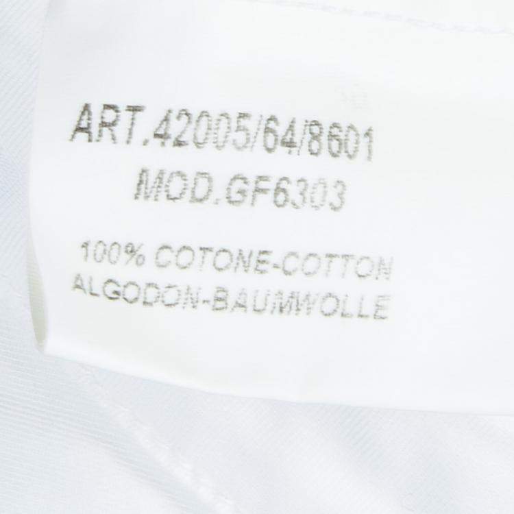 Pre Owned GF Ferre White Swarovski Logo Dress 6 Yrs 