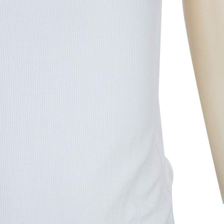 Pre Owned GF Ferre White Pearl Belted Short Sleeve Dress 6 Yrs 