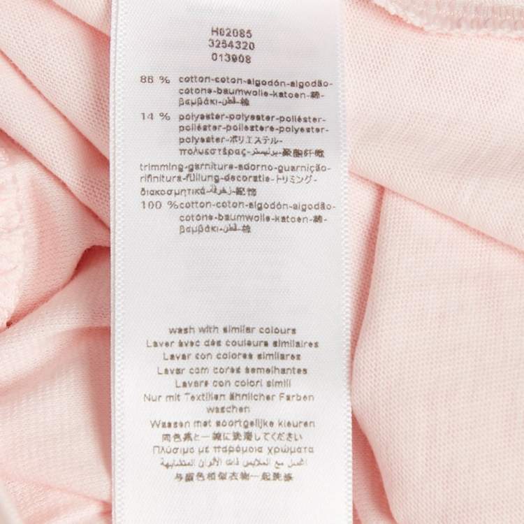 Pre Owned Givenchy Kids Pink Monogram Cotton Dress 9M