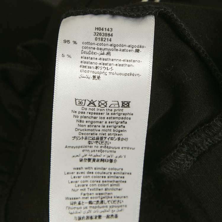 Pre Owned Givenchy Kids Black Jersey Ruffled Leggings 3 Yrs