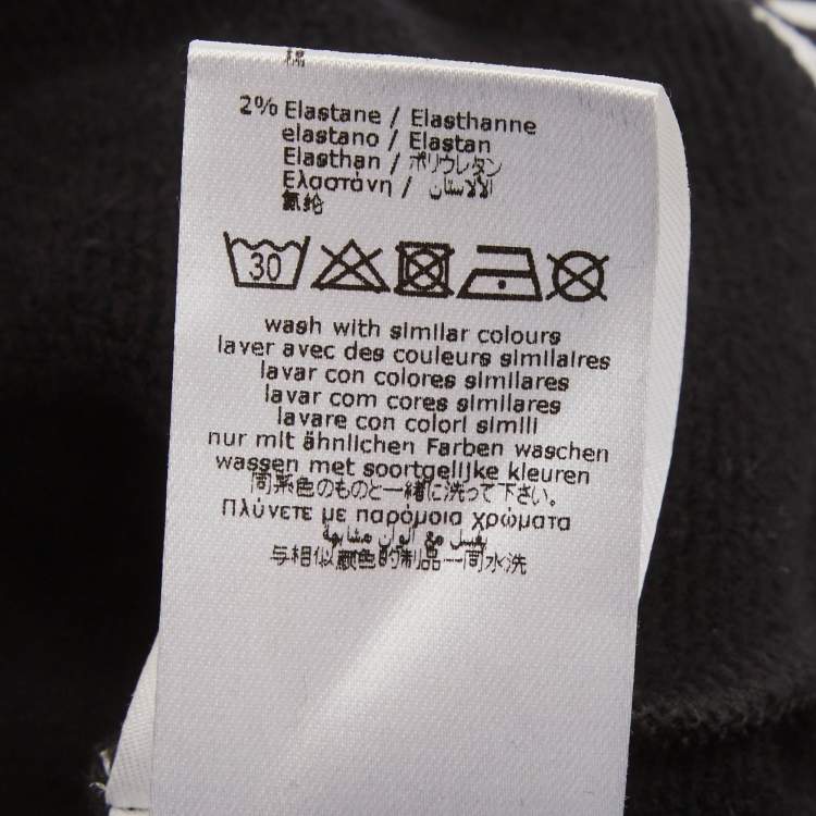 Pre Owned Givenchy Black Kids Black Logo Band Detail Cotton Knit Hoodie 8 Yrs