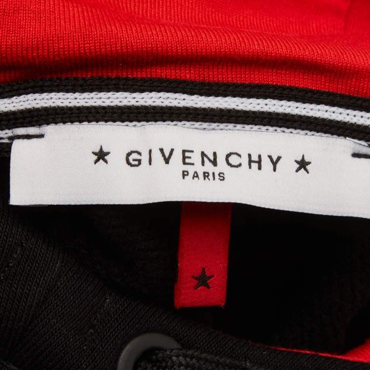 Pre Owned Givenchy Black Kids Black Logo Band Detail Cotton Knit Hoodie 8 Yrs