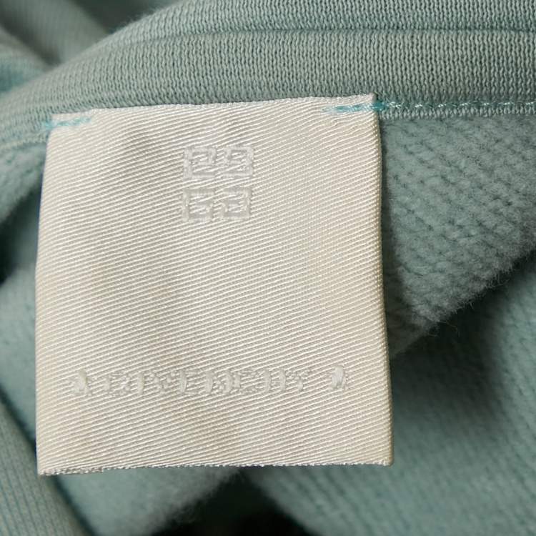 Pre Owned Givenchy Kids Blue Logo Embroidered Hoodie 12+ Yrs