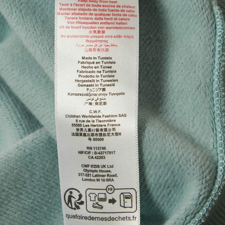 Pre Owned Givenchy Kids Blue Logo Embroidered Hoodie 12+ Yrs