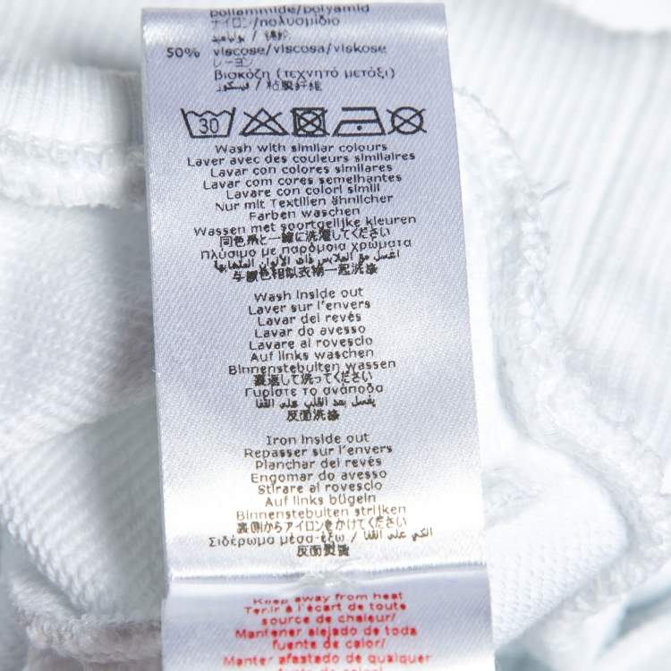 Pre Owned Givenchy Kids White Logo Embroidered Skirt & Hoodie Set 6 Yrs