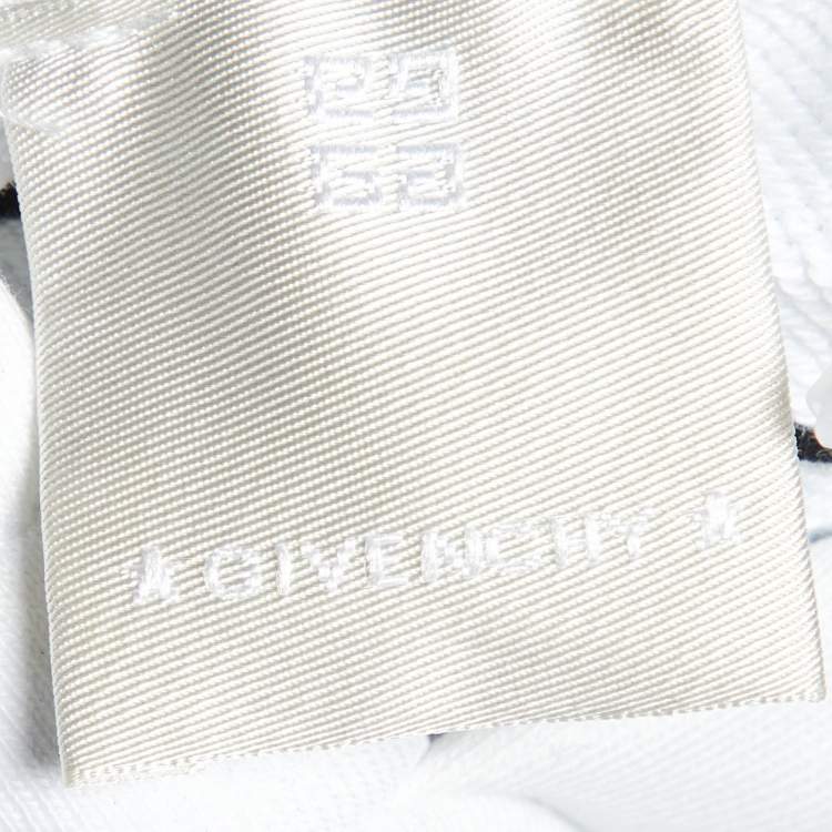 Pre Owned Givenchy Kids White Logo Embroidered Skirt & Hoodie Set 6 Yrs