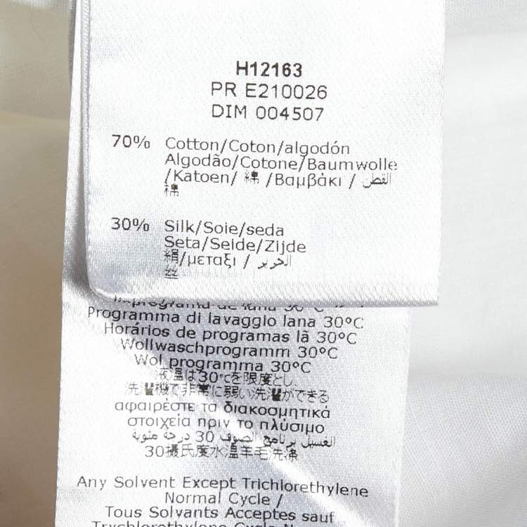 Pre Owned Givenchy Kids White Cotton Ruffled Trim Dress 8 Yrs