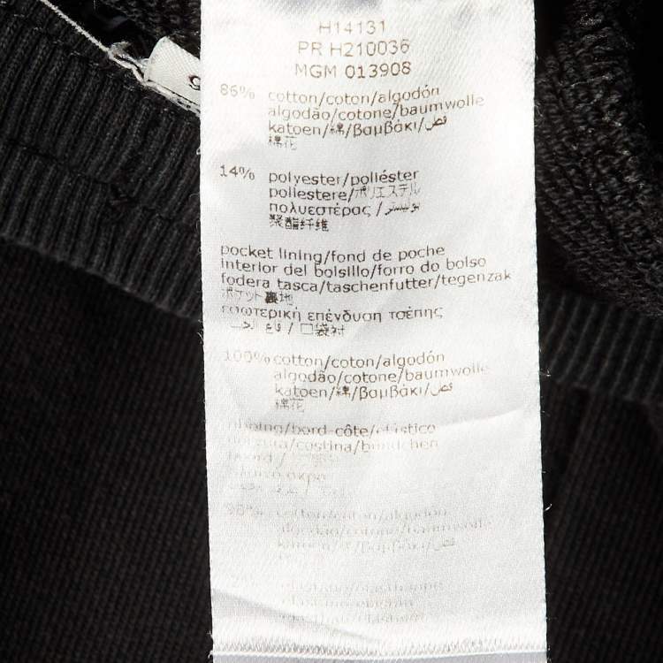 Pre Owned Givenchy Kids Black Cotton Logo Embroidered Joggers Size 6 Yrs 