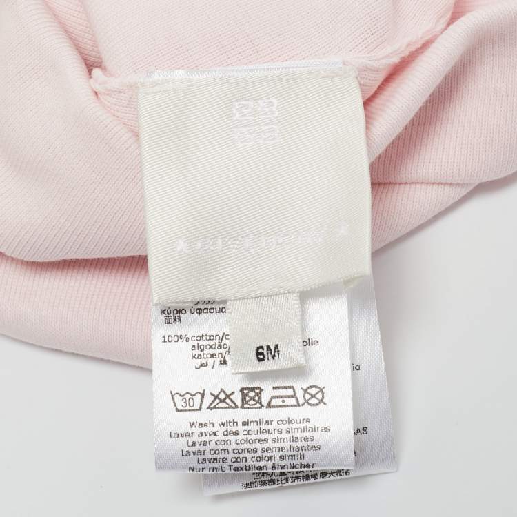 Pre Owned Givenchy Pink Baby Cotton Blend Beanie Hat 6M