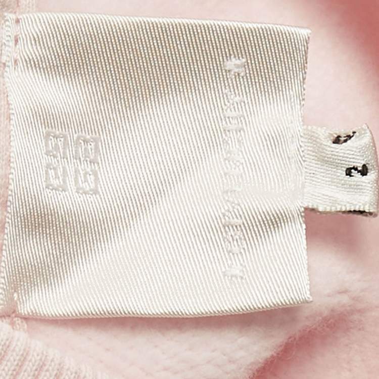 Pre Owned Givenchy Kids Pink Logo Print Cotton Ruffled Dress 2Yrs