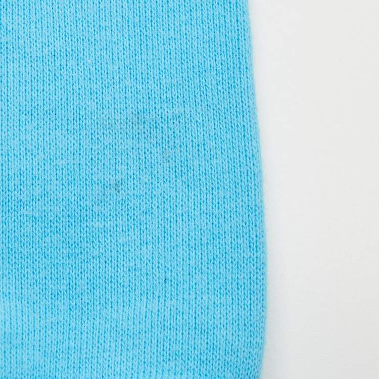 Pre Owned Gucci Kids Blue Logo Print Cotton Joggers 6 Yrs 