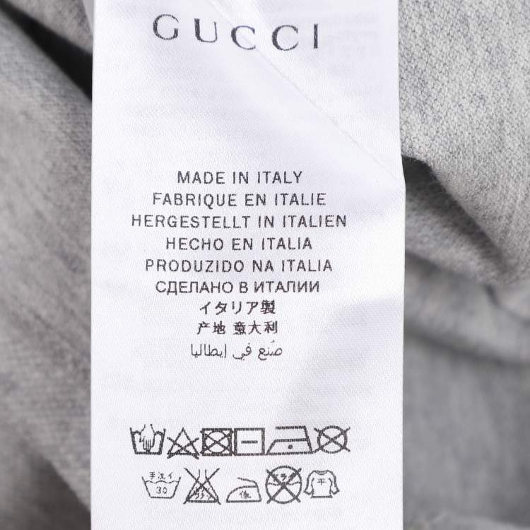 Pre Owned Gucci Grey Collar Jersey Polo T-Shirt 8 Yrs
