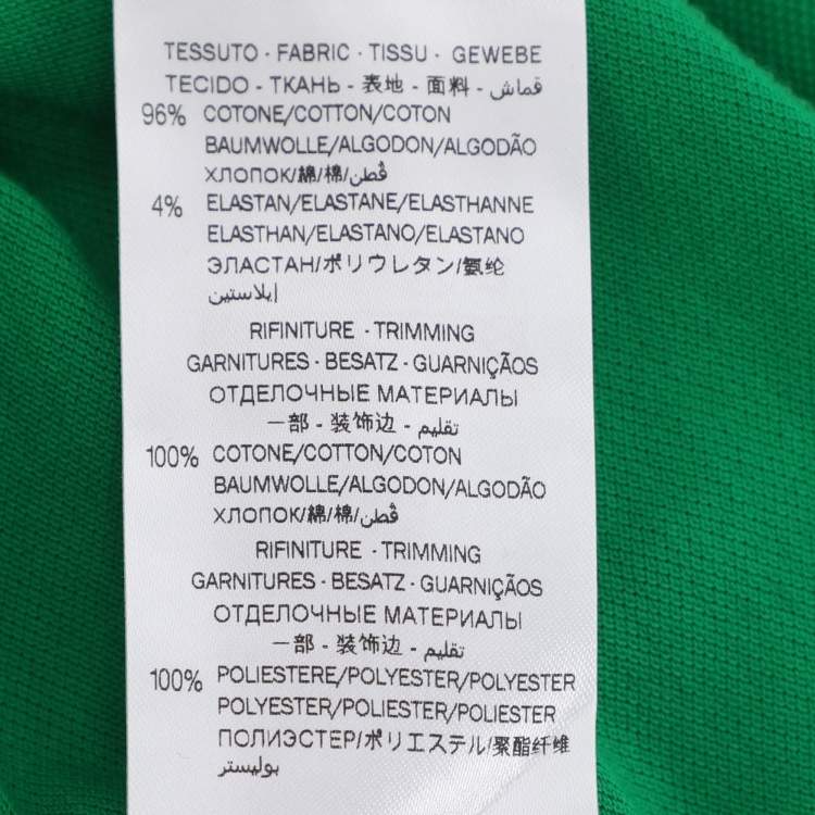 Pre Owned Gucci Green Web Collar Jersey Polo T-Shirt 8 Yrs