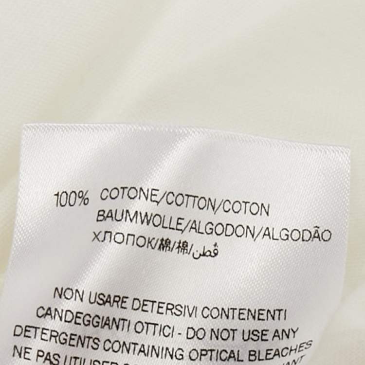 Pre Owned Gucci Kids White Logo Print Cotton Onesie 0-3M