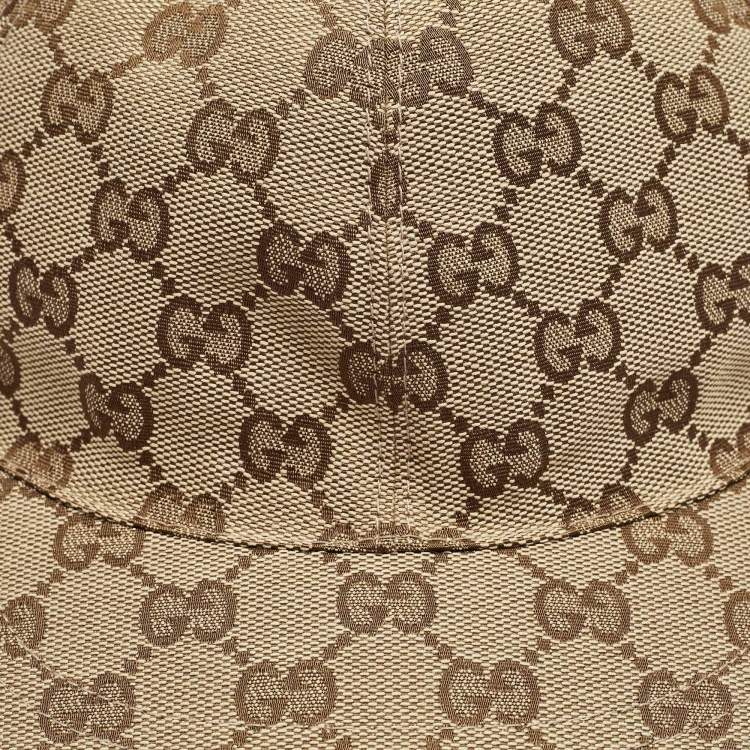 Pre Owned Gucci Kids GG Canvas Baseball Cap M