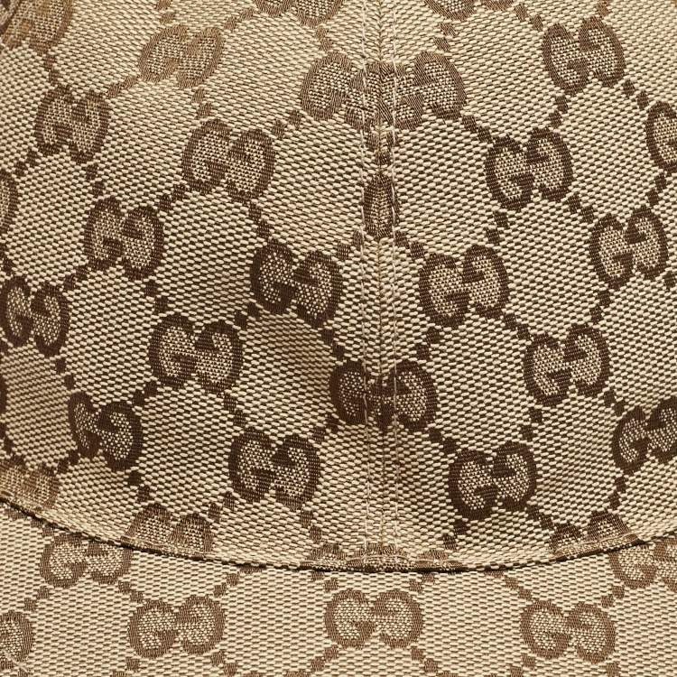 Pre Owned Gucci Kids GG Canvas Baseball Cap M