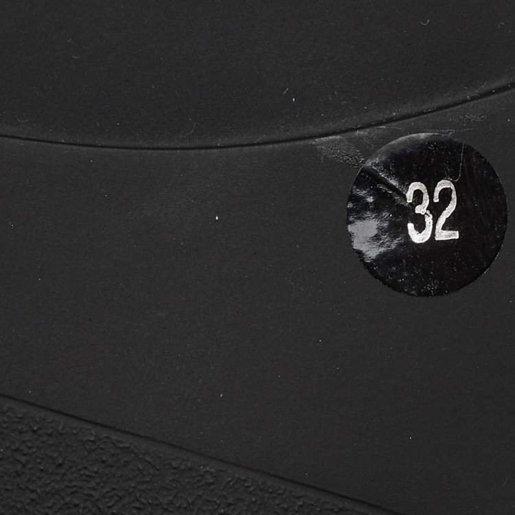 Pre Owned Gucci x Peter Rabbit™ Multicolor GG Supreme Canvas Princetown Slingback Sandals Size 32