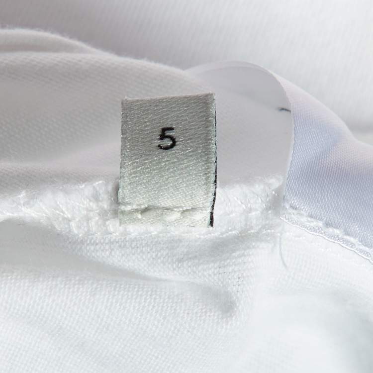 Pre Owned Gucci Kids White Logo Print Cotton T-Shirt 5 Yrs