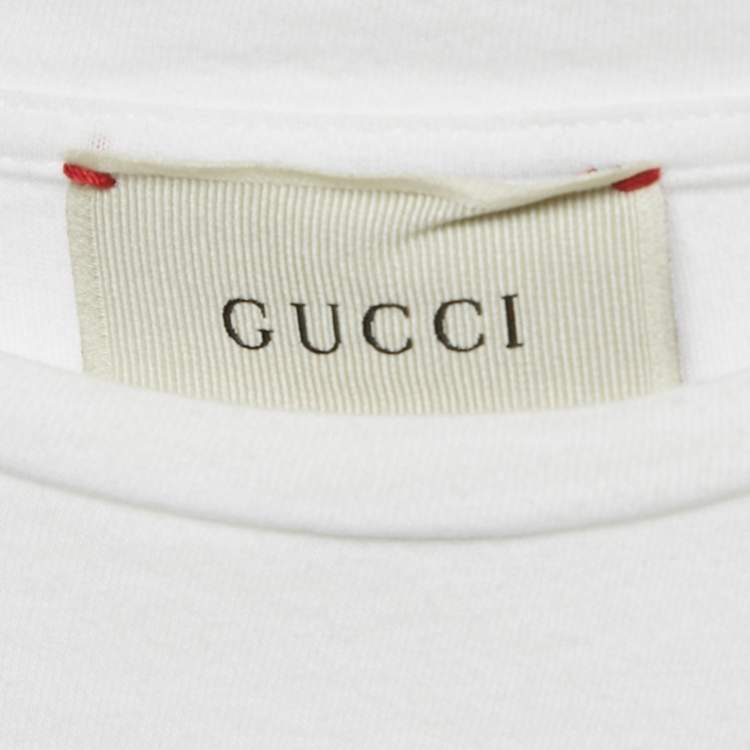 Pre Owned Gucci Kids White Web Trim Sleeve Jersey T-Shirt 10 Yrs
