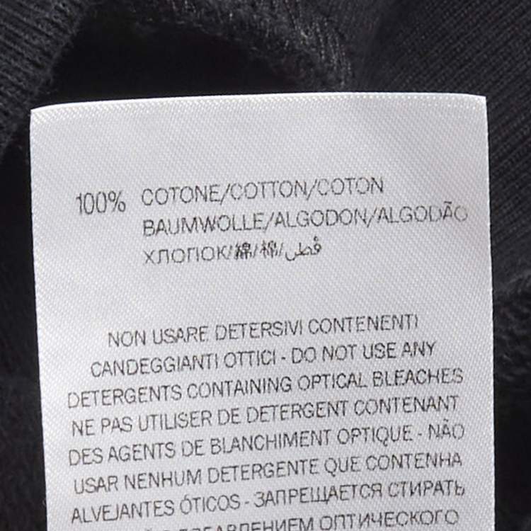 Pre Owned Gucci Kids Black Logo Print Cotton Sweater 4Yrs