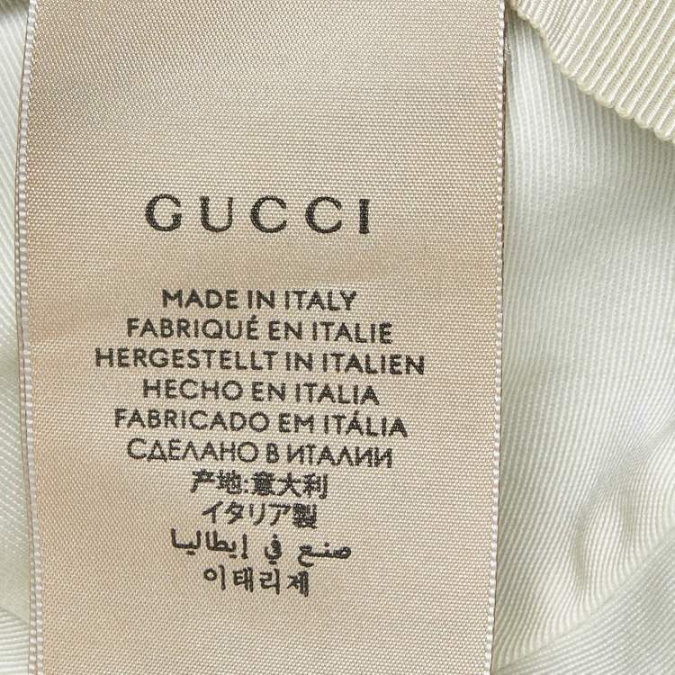 Pre Owned Gucci Kids Blue GG Cotton Canvas Ear Flaps Cap S