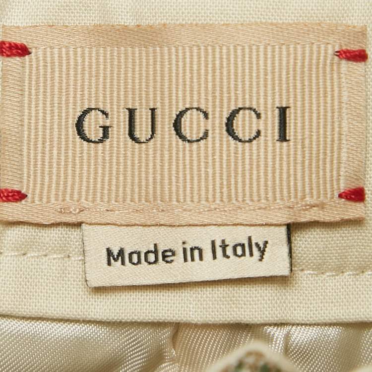 مملوكة مسبقًا Gucci Kids Green G Motif Jacquard Shorts 6 Yrs