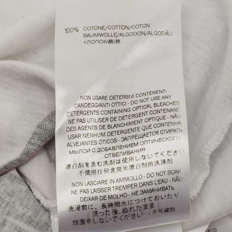 Pre Owned Gucci White Backpack Graphic Print Jersey T-Shirt 18/24 M