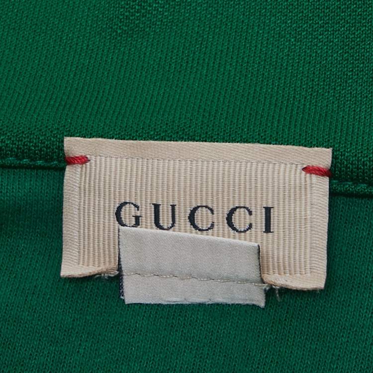 Pre Owned Gucci Kids Green Jersey GG Applique Jacket 4Yrs