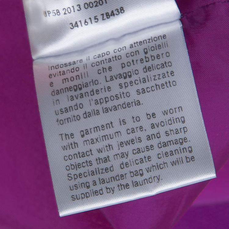 Pre Owned Gucci Purple Brocade Cap Sleeve Dress 8 Yrs