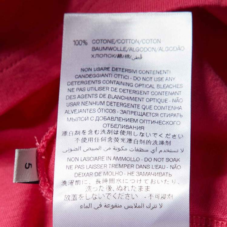 Pre Owned Gucci Kids Pink Logo Print Cotton T-Shirt 5Yrs