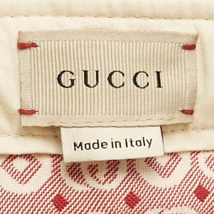 مملوكة مسبقًا Gucci Kids Red Logo Jacquard Mini Skirt 8 Yrs