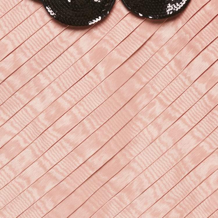 مملوكة مسبقًا فستان غوتشي للأطفال زهري بياقة لامعة اصطناعية 10 سنوات