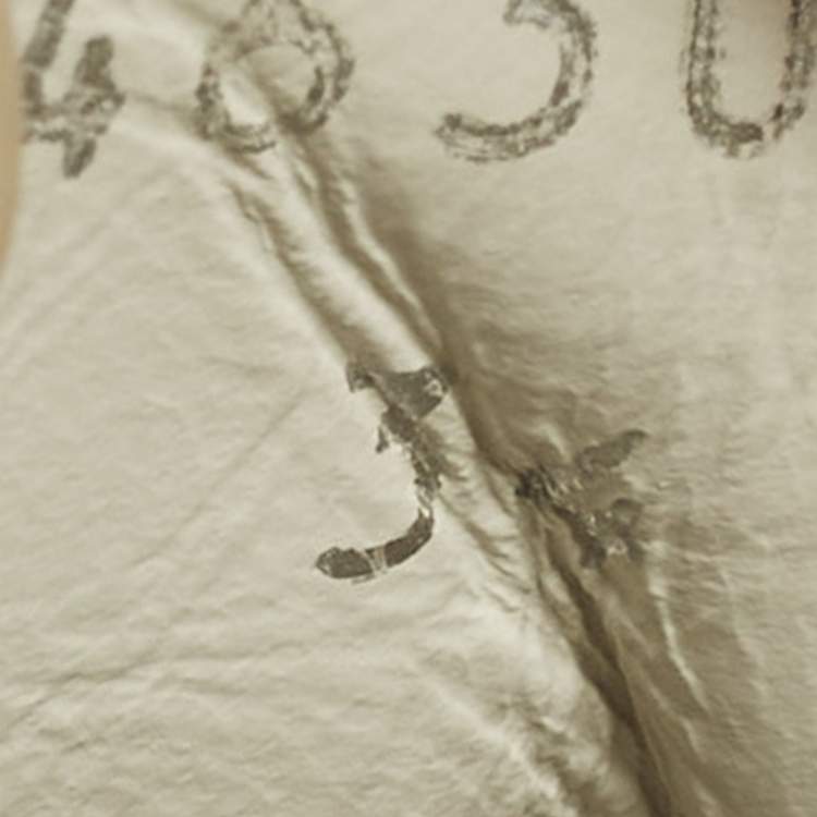 Pre Owned Gucci Ace Size 34 Brown Coated Canvas and Leather Velcro Sneakers