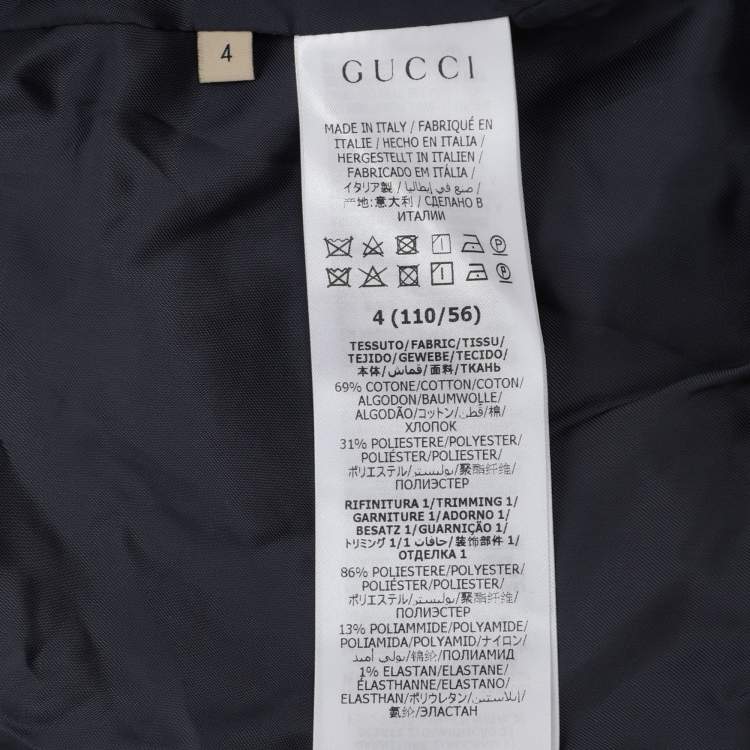 Pre Owned Gucci Pink GG Jacquard Bomber Jacket 4 Years