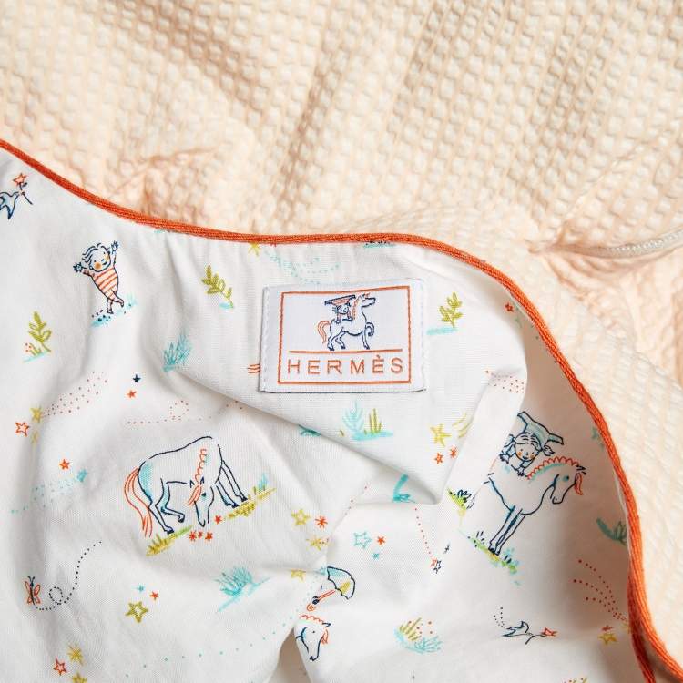 Pre Owned Hermes Melon Cotton Cabriole Sleeping Bag 