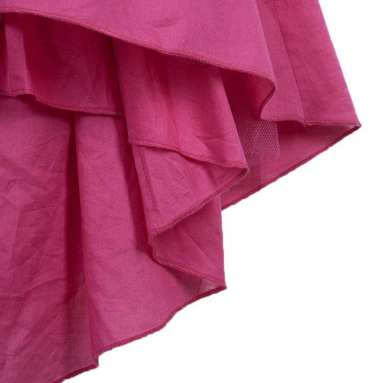 Pre Owned Gaultier Junior Pink Tiered Sleeveless Cotton Dress 8 Yrs