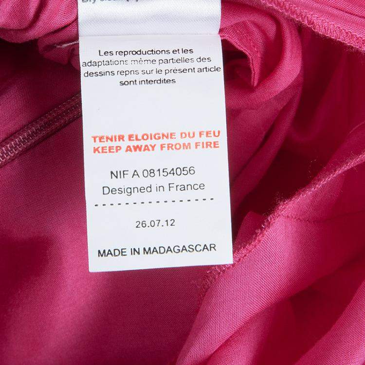 Pre Owned Gaultier Junior Pink Tiered Sleeveless Cotton Dress 8 Yrs