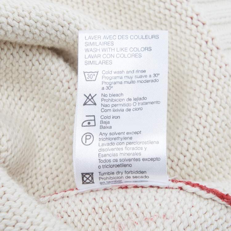 Pre Owned Kenzo Burgundy Logo Printed Cotton Knit Cardigan 12 Years