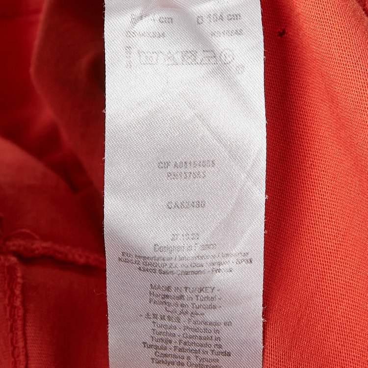 Pre Owned Kenzo Kids Red Tiger Logo Print Jersey T-Shirt 4 Yrs