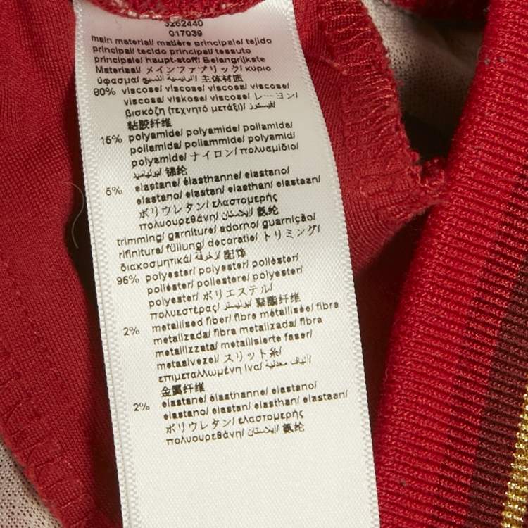 Pre Owned Kenzo Kids Red Leopard Print Cotton Joggers 6 Yrs 