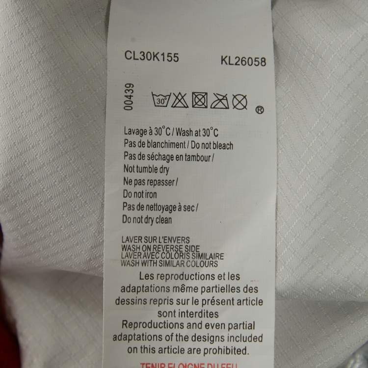 Pre Owned Kenzo Kids Metallic Coated Synthetic Drawstring Shorts 6Yrs